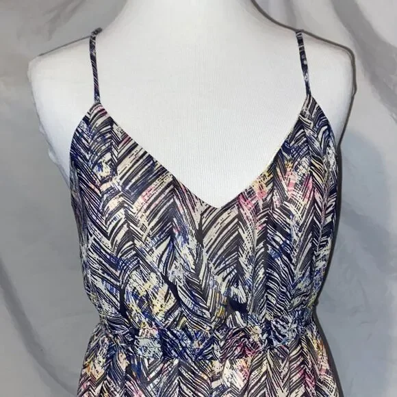 Charlie Jade, Colorful Boho, Feather Print Maxi Dress - Picture 6 of 16